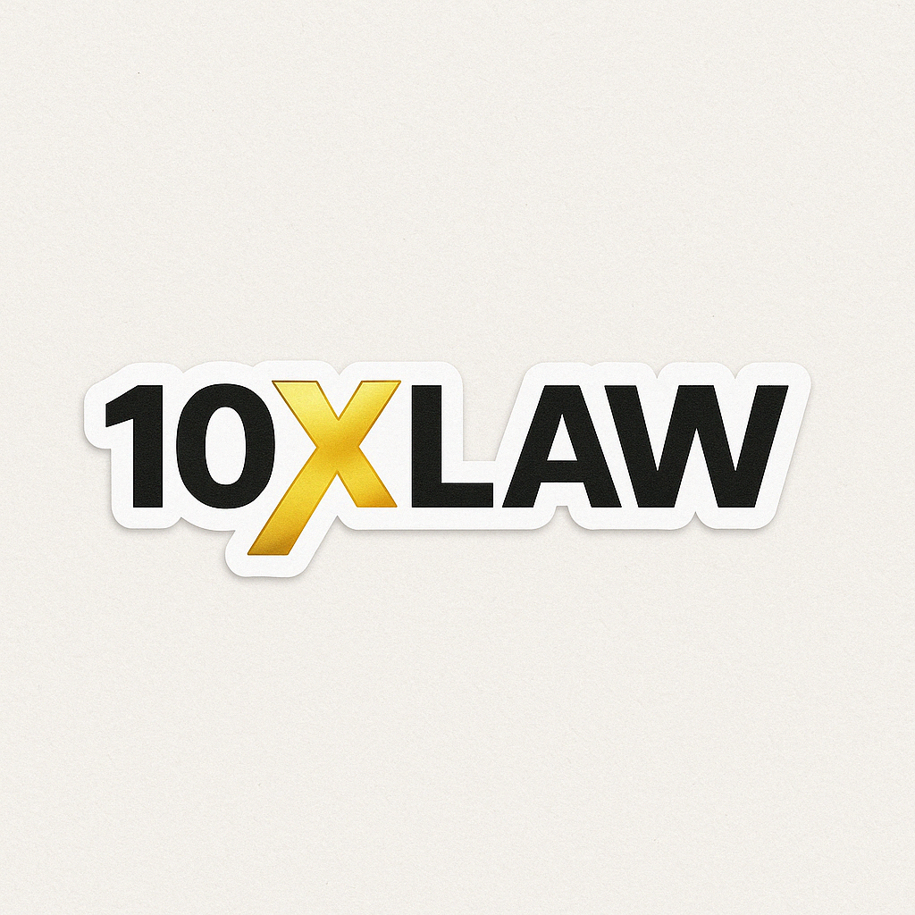 10XLaw Official™ Logo Sticker
